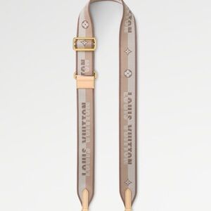 Louis Vuitton Jacquard Speedy Bandouliere 20 Shoulder Strap Beige